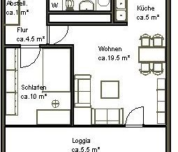 Schöner Wohnen in dieser 2-Zimmer-Wohnung - Foto 1