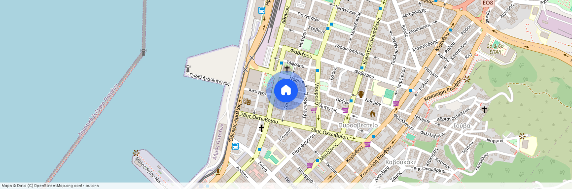 Γαμβέτα, 38, Πάτρα, 26223, Ελλάδα (26223), Νόρμαν (Πάτρα)