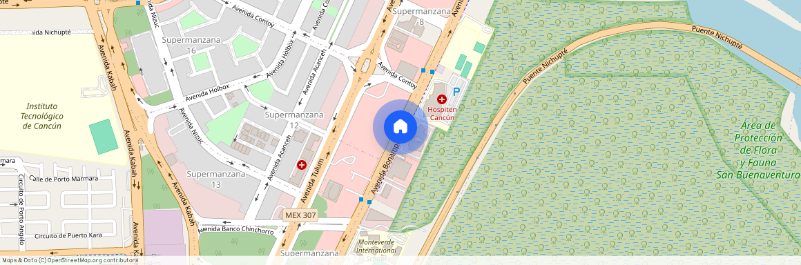 DEPARTAMENTO EN RENTA EN AV BONAMPAK, Supermanzana 11, Cancún/Benito Juárez, Quintana Roo, 77504, México