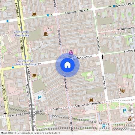 ul. Rewolucji 1905 r., Centrum, Śródmieście, Łódź, łódzkie