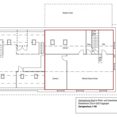 Moderne 3.5 Zimmer-Dachwohnung mit Innenhof - Foto 4