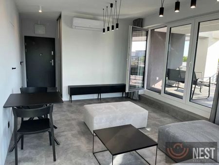 Na wynajem urządzone 2 pokoje z tarasem - apartamentowiec w CENTRUM - Фото 4
