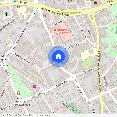 ul. Fabryczna, Centrum, Zielona Góra, lubuskie