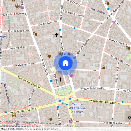 Appartement à louer rue Blanche, Paris 9ème