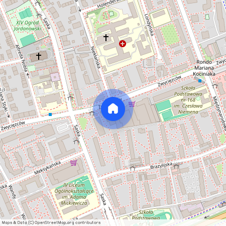 ul. Zwycięzców, Saska Kępa, Praga-Południe, Warszawa, mazowieckie