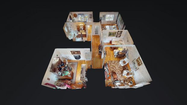 AHUNTSIC-CARTIERVILLE - Maison de 2 chambres (1 chambre + bureau) complètement rénovée avec sous-sol, cour et piscine creusée à louer complètement meublée. Superficie de 1300 pc sur 2 étages. La chambre à coucher est un havre de paix au décor sublime avec lit 'king' et un double garde-robe. Cuisine de chef totalement rénovée. Spacieux espace, concept double ton avec îlot déjeuner, électros haut de gamme en inox.Salle de bain épurée avec céramique pleine hauteur et comptoir de quartz.Spacieuse cour privée avec piscine creusée chauffée (eau salée). Au sous-sol: chaleureuse salle familiale et salle d'eau. Beaucoup d'extras! - Photo 1