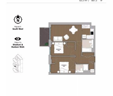 2 Bed Apartment - Photo 6