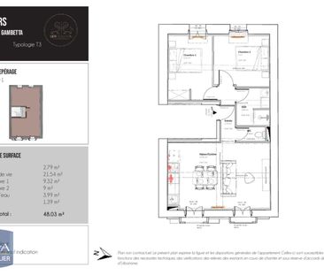 Location Appartement 3 pièces 46m² BEZIERS 34500 - Photo 5