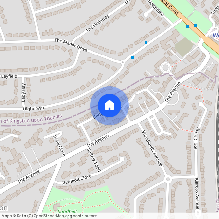 Badgers Copse, Worcester Park, KT4