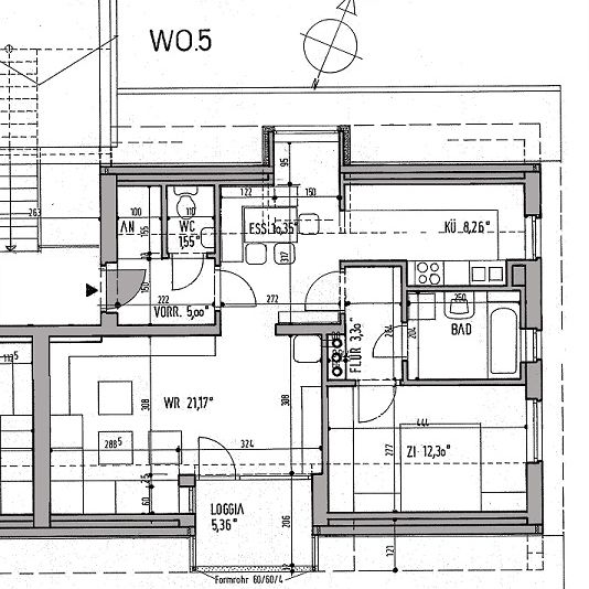 Helle 2-Zimmer-Wohnung im Dachgeschoss mit Loggia - Photo 2
