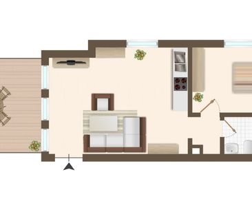 Gemütliche Single-Wohnung in Vlotho-Exter - Photo 3