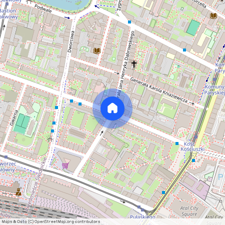 pl. Tadeusza Kościuszki, Przedmieście Oławskie, Krzyki, Wrocław, dolnośląskie