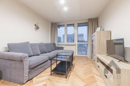 Przytulne, klimatyzowane mieszkanie z balkonem przy Stachiewicza w Krakowie do wynajęcia | Spacer 3D - Zdjęcie 2