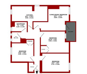 1 bedroom in a flat share to rent - Photo 2