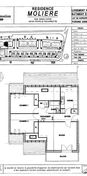 Location Appartement 3 pièces 64m² FRIVILLE ESCARBOTIN 80130 - Photo 2