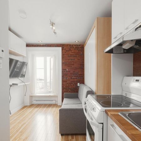 Loft entièrement meublé en plein coeur du quartier St-Jean-Baptiste, dans un immeuble ayant plusieurs inclusions. DISPONIBLE MAINTENANT ou 1ER JUILLET - Photo 3