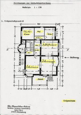 Bückeburg Altvillenviertel, EG - Wohnung mit Terrasse u. Garten - Photo 1
