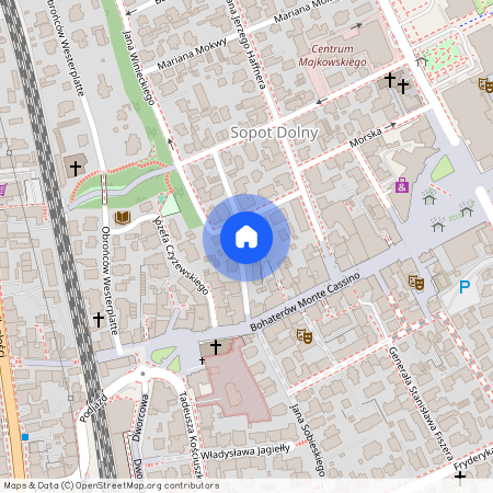 ul. Alfonsa Chmielewskiego, Centrum, Dolny Sopot, Sopot, pomorskie