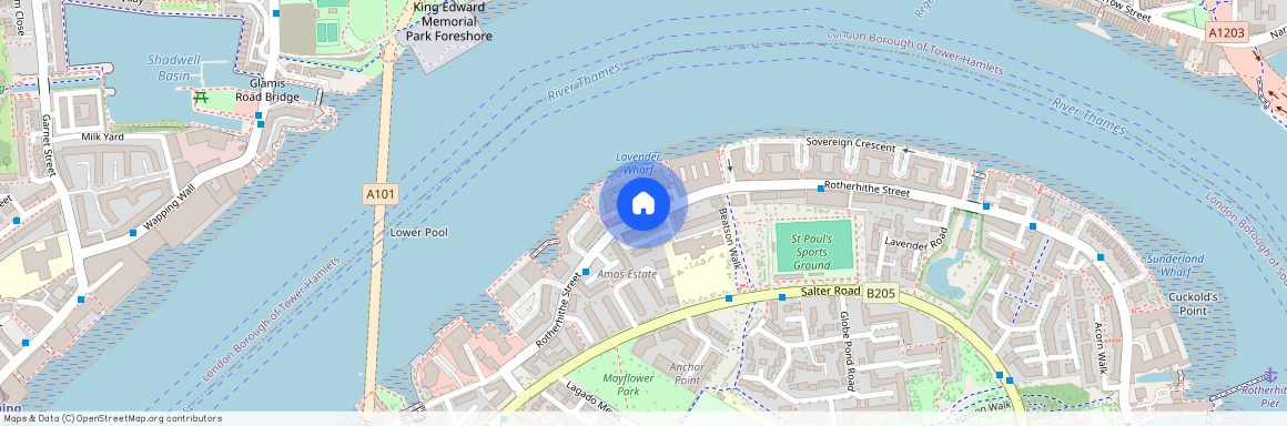 King and Queen Wharf, Hampton Court, SE16 5SU, Rotherhithe Street