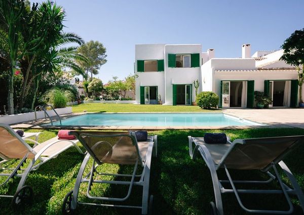 Ibiza style villa for rent in sol de Mallorca