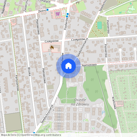 ul. Spadochroniarzy, Złotno, Polesie, Łódź, łódzkie