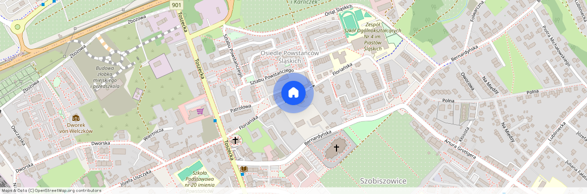 ul. Floriańska, Szobiszowice, Gliwice, śląskie