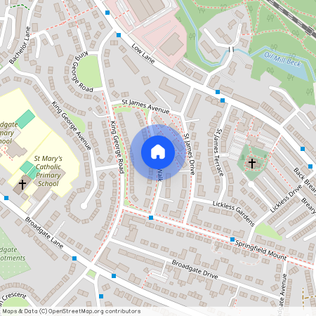 St. James Walk, Horsforth, Leeds, West Yorkshire, LS18