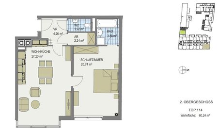 Wunderschöne 2 Zimmer Wohnung in Top Lage - 1070 Wien - Photo 5