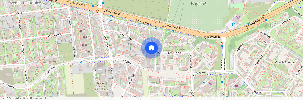 ul. Kryształowa, Węglin Południowy, Lublin, lubelskie