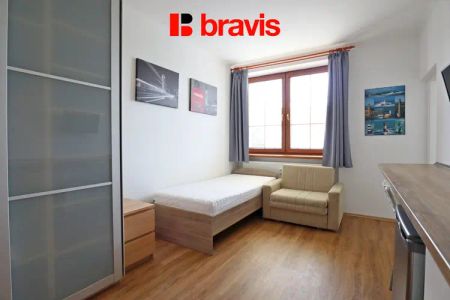 Pronájem bytu 1+kk, Popůvky u Brna, zařízený, sdílená WIFI v ceně - Fotografie 4
