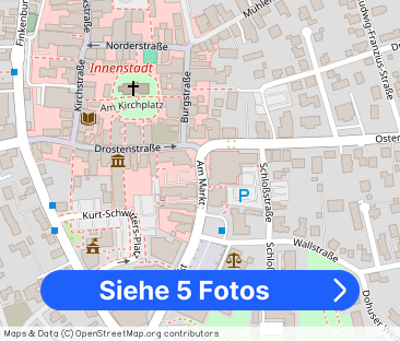 Dachgeschosswohnung mit EBK und kl. Balkon in Wittmund (Fußgängerzone) - Foto 1