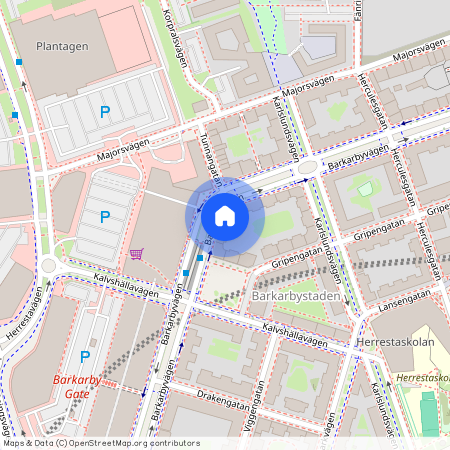 Diagonalgatan, Barkarbystaden