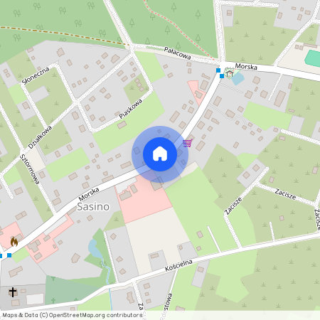 ul. Morska, Sasino, Choczewo, wejherowski, pomorskie