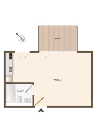 Moderne 1.5 Zimmer-Stadtwohnung in Winterthur - Photo 4