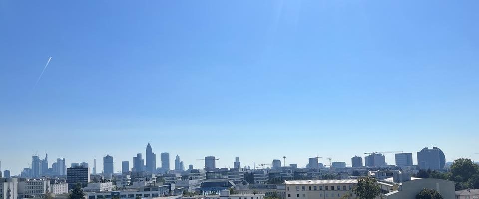 Vollständig renoviert! Penthouse mit Skyline-Blick! Große Sonnenterrasse, Einbauküche, Kamin u.v.m.! - Photo 1