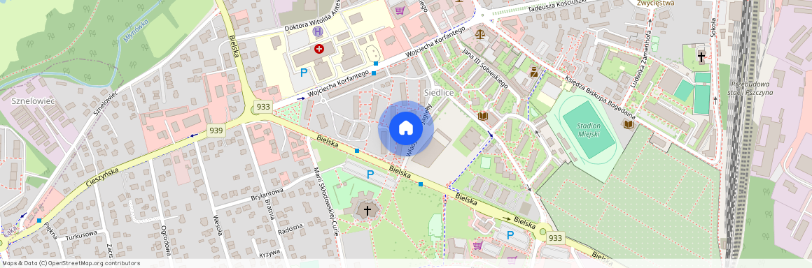 ul. W. Jagiełły, Pszczyna, Pszczyna, pszczyński, śląskie