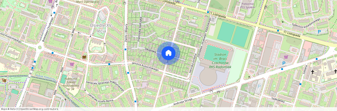 ul. Sportowa, Osiedle XV-lecia, Radom, mazowieckie