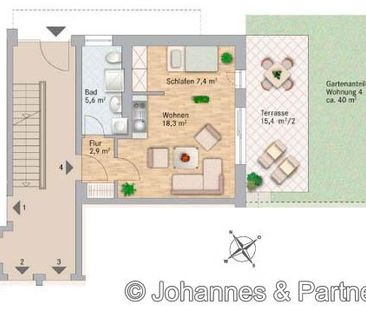 01187 Dresden - Südvorstadt , Bernhardstraße 40 WE 4 - Foto 3