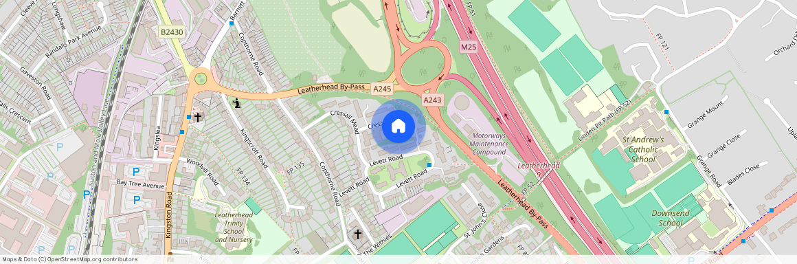 14 Cressall Close, 106 Bishops Court, St. Bartholomews Place, KT22 7DZ