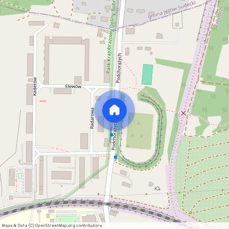 ul. Podchorążych, Śródmieście, Jelenia Góra, dolnośląskie