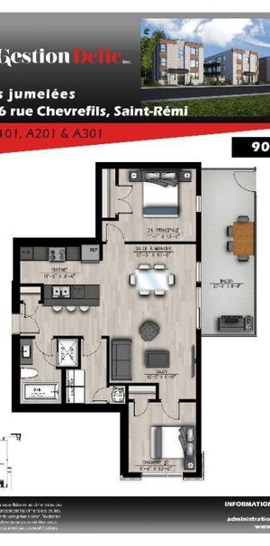 APPARTEMENT 2 CHAMBRES - ST-RÉMI - Photo 1