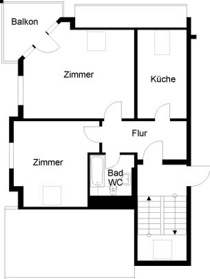 2-Raum-Wohnung + Nachmieter gesucht - Photo 1