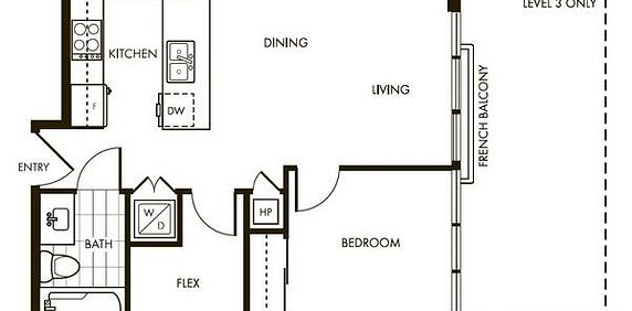 Big Balcony and Deck, A/C at Modern Living ,Downtown - $2,700/month - Photo 2