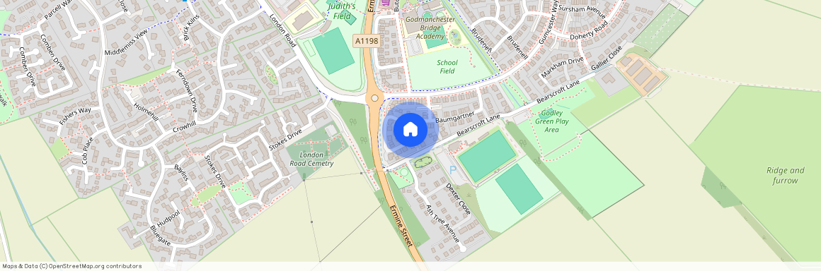 HUNTINGDON, Godmanchester, Chandlers Square