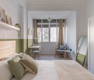 Room in a shared 8-bedroom apartment for rent in Goya - Foto 1