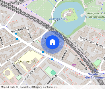 Attraktive 2-Zimmer-Wohnung mit Einbauküche in Nürnberg Gleißhammer - Photo 1