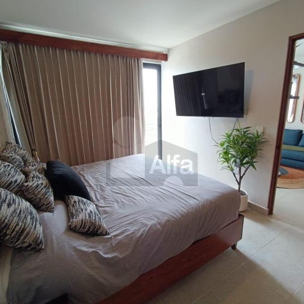 REF. 1734/686 - Departamento completamente amueblado 2 recámaras 2 baños Zona Av. Nader, Cancún - Foto 1