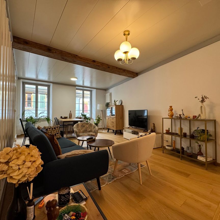 Charming and newly renovated 2.5-room apartment in a sunny and quiet location in Twann - Photo 1