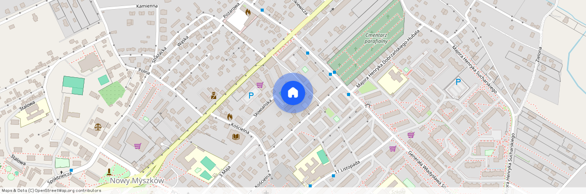 ul. Skłodowskiej, Myszków, myszkowski, śląskie