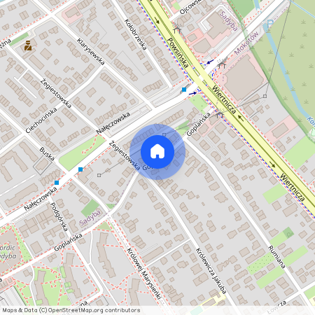 ul. Goplańska, Wilanów Niski, Wilanów, Warszawa, mazowieckie